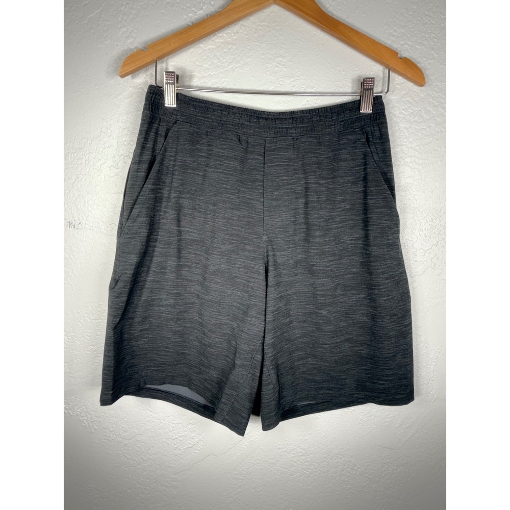 Lululemon Mens Short 9" Liner Heathered Charcoal Space Dye Grey Medium